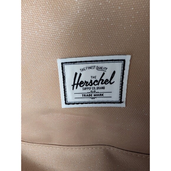 Herschel Womens Nova Metallic Tan Inner Pockets Nylon Mini Backpack - Picture 2 of 14